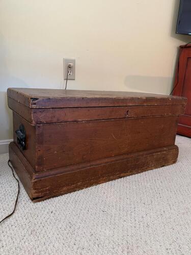 Vintage Wood Storage Chest