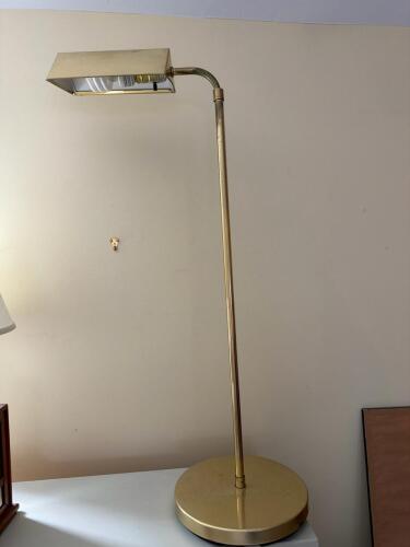Brass Pharmacy-Style Floor Lamp