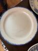 Blue and White Transferware Plates in Mixed Floral Patterns - 3