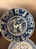 Blue and White Transferware Plates in Mixed Floral Patterns - 6
