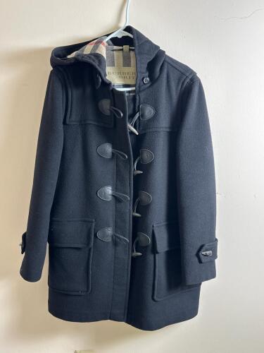 Burberry Brit Wool Duffle Coat with Hood