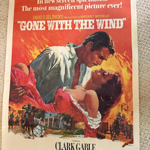 Gone With the Wind Movie Poster 1976 Portal Publications