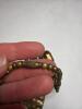 Large Hammered Brass Heart Necklace - 5