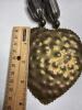 Large Hammered Brass Heart Necklace - 6