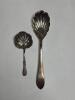 Sterling Silver Serving Spoons, Scallop and Pierced Motif