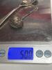 Sterling Silver Serving Spoons, Scallop and Pierced Motif - 6