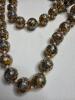 Cloisonn&eacute; Bead Necklace With Floral Motif - 3