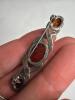 Sterling Silver and Amber Ring and Brooches - 7