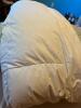 Bedframe, Mattress Foundation and Assorted Bedding Lot - 3