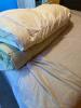 Bedframe, Mattress Foundation and Assorted Bedding Lot - 4