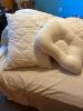 Bedframe, Mattress Foundation and Assorted Bedding Lot - 5