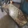 Mosaic Glass and Metal Console Table with Scroll Details - 4