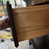 Dark Wood Two-Drawer Nightstand - 5
