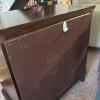 Dark Wood Two-Drawer Nightstand - 7