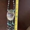 Sterling Silver Necklace with Abalone Inlay & Matching Earrings - 5