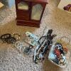 Jewelry Box with Mixed Costume Jewelry Assortment
