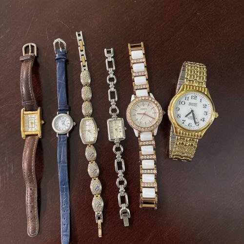 Assorted Wristwatches: Anne Klein, Fossil, Relic, Sharp