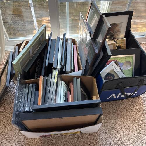 Large Assorted Picture Frames Lot