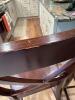 Three Counter Height Wood Bar Stools with X-Back Design - 10