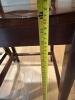 Three Counter Height Wood Bar Stools with X-Back Design - 14