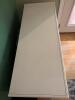 White Wood Entertainment Console with Glass Doors - 3