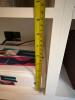 White Wood Entertainment Console with Glass Doors - 13