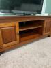 Wood Media Console in Transitional Style - 2