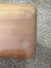 Heavy Glass Top Coffee Table With Wood Cross Base, Mid-Century Style - 5