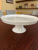 Porcelanas Costa Verde White Porcelain Pedestal Cake Stand