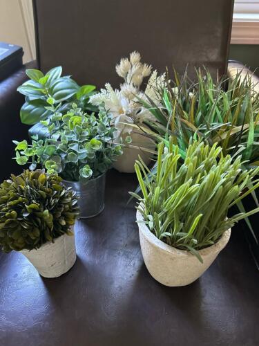 Small Artificial Potted Plants