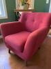 Upholstered Armchair in Mid-Century Modern Style