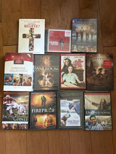 DVD and CD Media Lot: Inspirational and Family Films