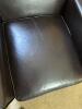 Brown Faux Leather Recliner Armchair in Contemporary Style, #2 of 2 - 5
