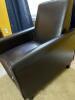 Brown Faux Leather Recliner Armchair in Contemporary Style, #2 of 2 - 6