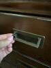 Three-Drawer Wood Nightstand With Metal Handles #1 of 2 - 4