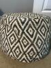 Max Studio Home Woven Pouf Ottoman in Geometric Pattern - 4