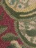 Small Floral Wool Hooked Rug with Cotton Canvas Backing - 2