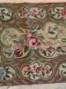 Small Floral Wool Hooked Rug with Cotton Canvas Backing - 4