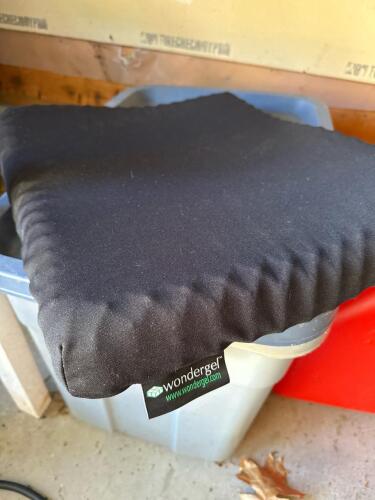 Wondergel (Purple) Seat Cushion Black Gel Pad