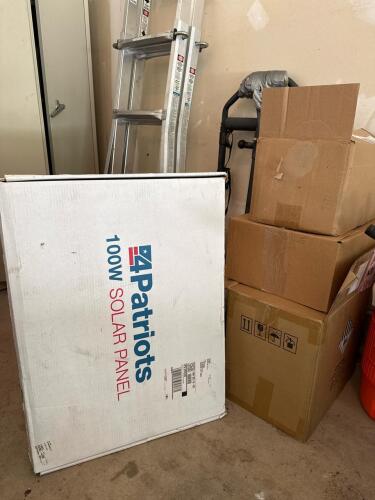 4Patriots Solar Panel with Power Cell, Food Kits, Lights and Other Accessories