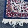 Persian-Style Navy Floral Area Rug with Fringe &ndash; Approx. 64&rdquo; x 88&rdquo; - 2