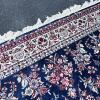 Persian-Style Navy Floral Area Rug with Fringe &ndash; Approx. 64&rdquo; x 88&rdquo; - 5