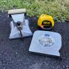 Craftsman Vacuum Base Vise, Measuring Tape and Laser Level Lot