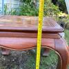 Asian Style Wood Side Table - 10
