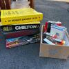 Automotive Repair Manuals, Reference Binder and Spark Plugs Lot