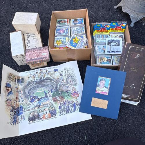 Vintage Baseball Cards and Signed Memorabilia Collection