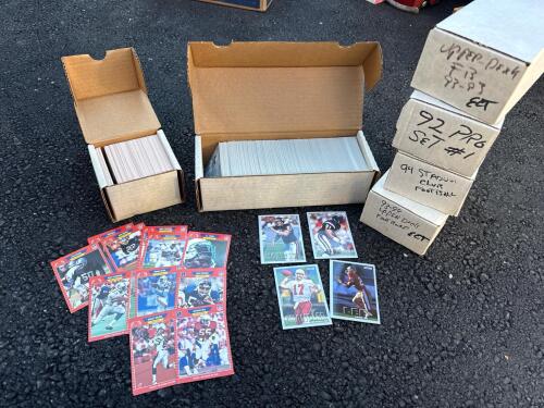 Football Trading Cards: Pro Set 1989, Upper Deck, Stadium Club, Fleer