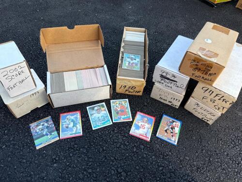 Assorted Football Cards Including Topps, Score, Upper Deck, Fleer