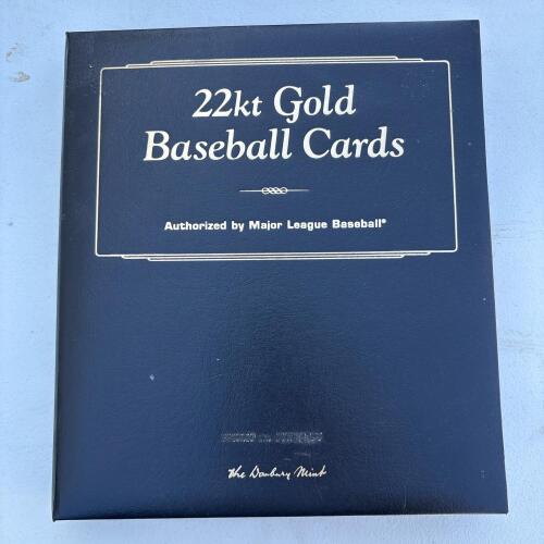 Album of 22kt Gold Baseball Cards