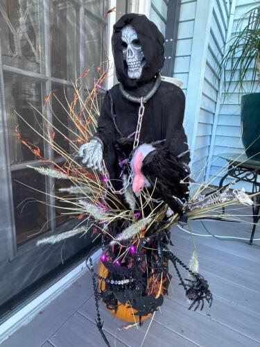 Halloween Grim Reaper Light Up Decor